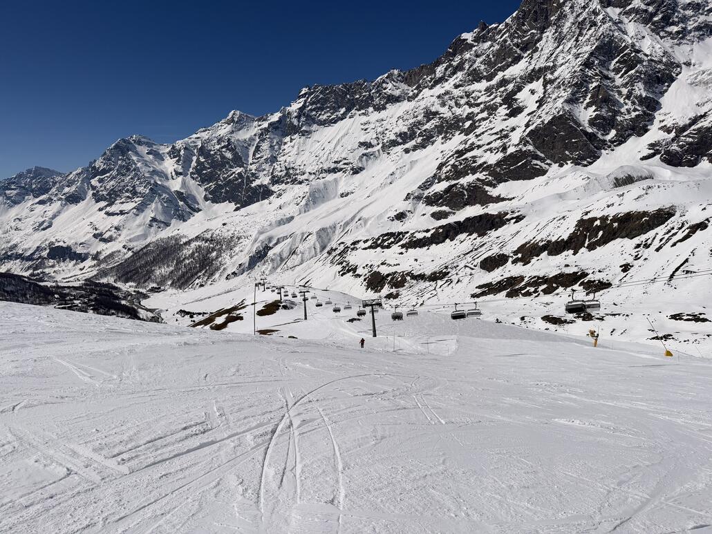 Piste am Crétaz: grandios