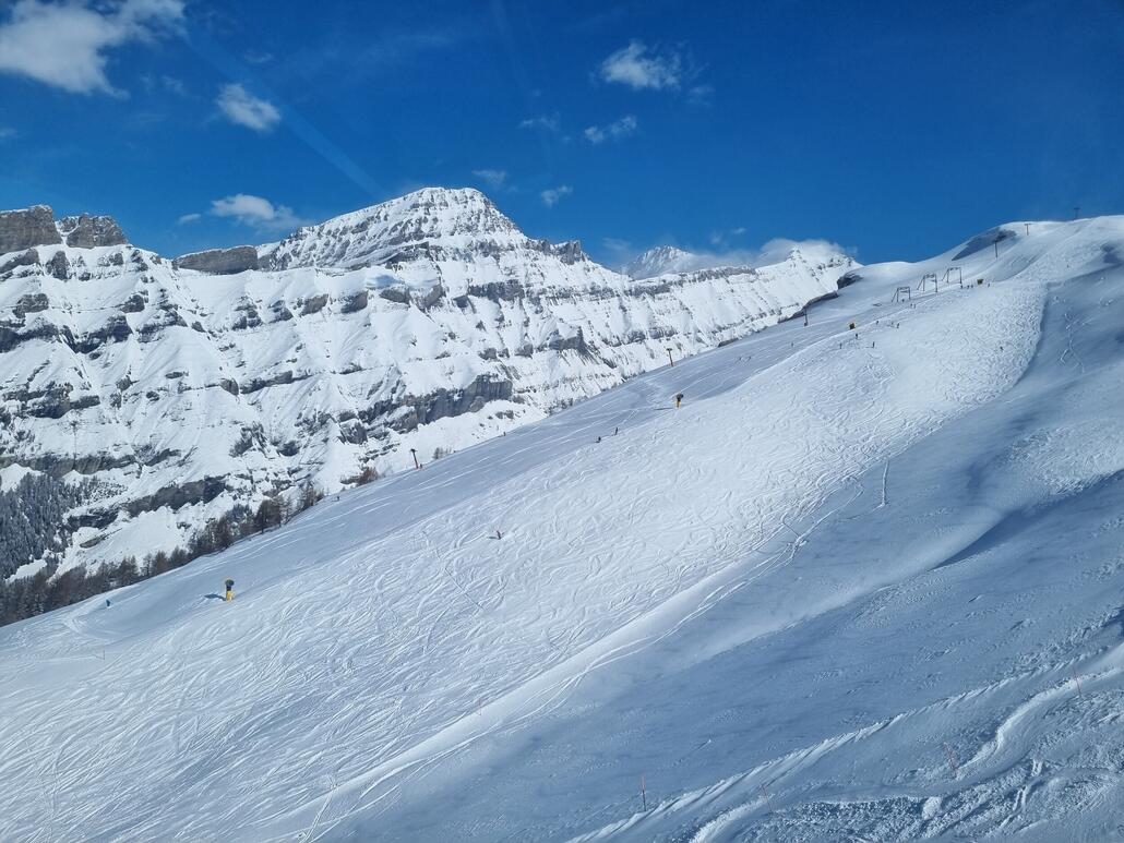 Es hat nachts doch ganz gut geschneit, hatte ich nicht mit gerechnet