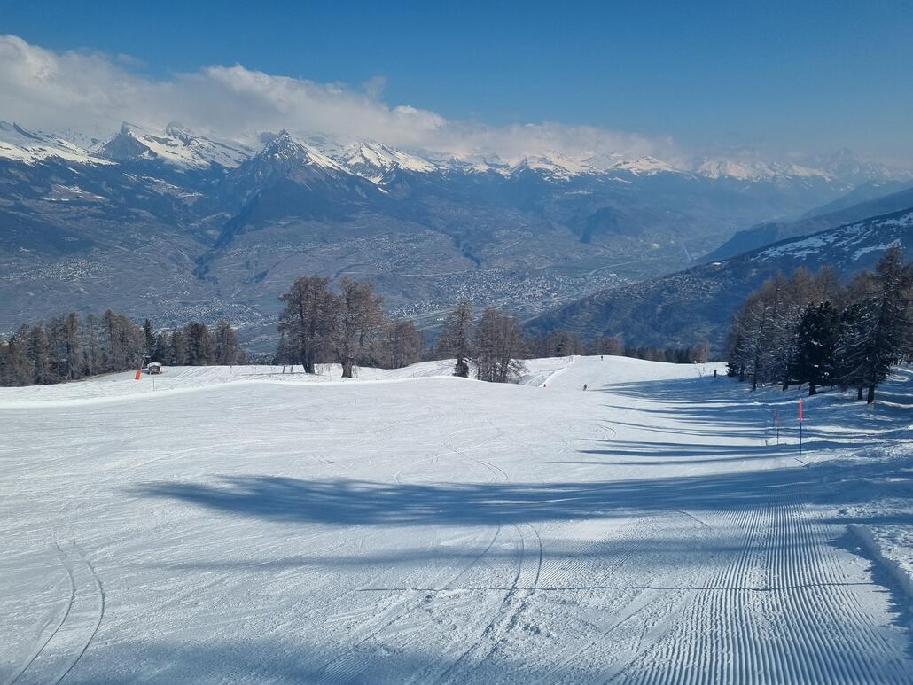 Talabfahrt Nendaz ebenfalls sehr sehr gut und mit so viel Platz für Riesenschwünge mit Speed, griffig bis zur Talstation