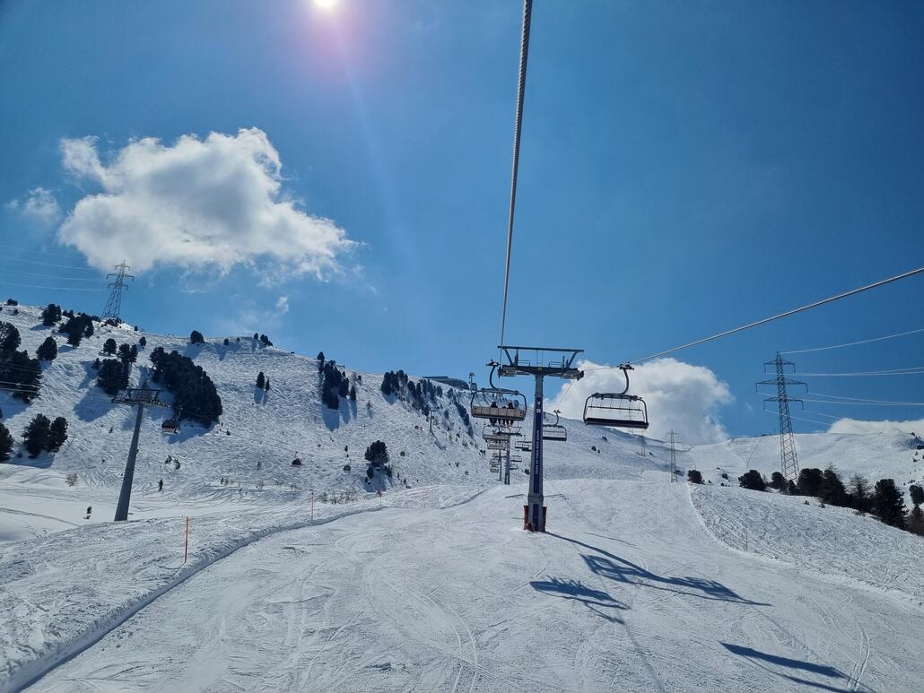 Auch drüben in La Tzoumaz sind die Pisten tadellos