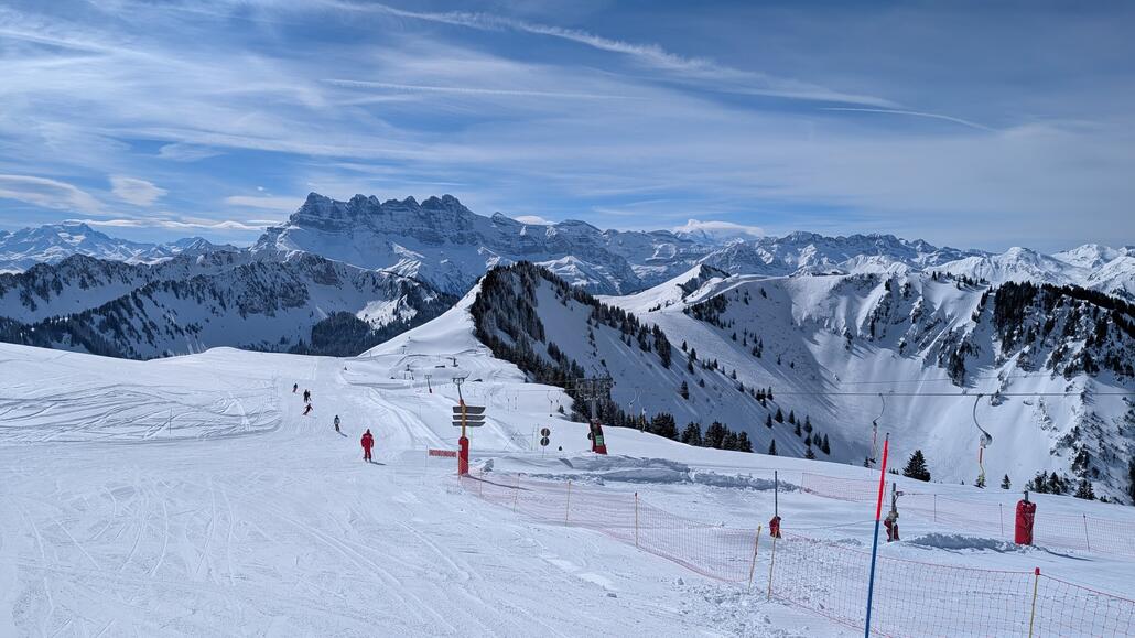 Panorama ist top hier oben auf der Frankreich Schweiz Grenze