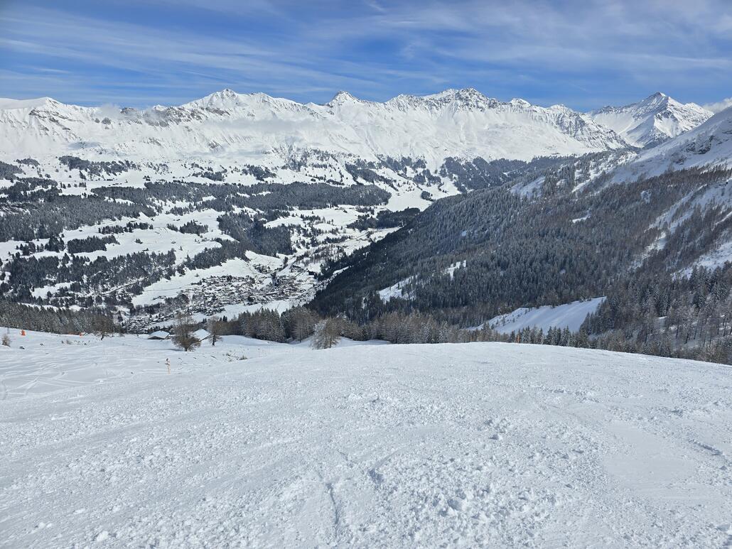 Piste sieht noch ok aus, ist aber ziemlich übel zu fahren.