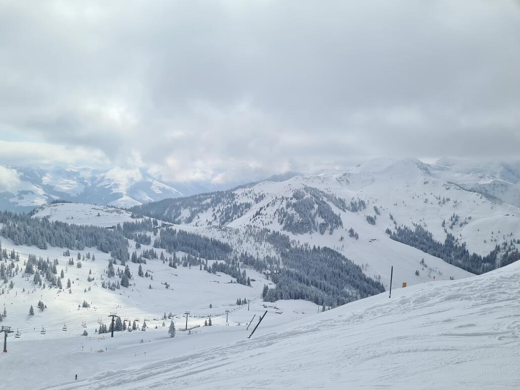 Blick von der Bergstation Fleidingbahn