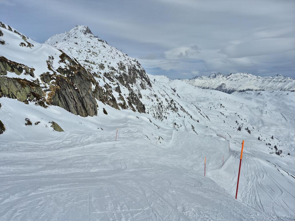 auch diese Piste Dank den kühleren Temperaturen ein Traum.