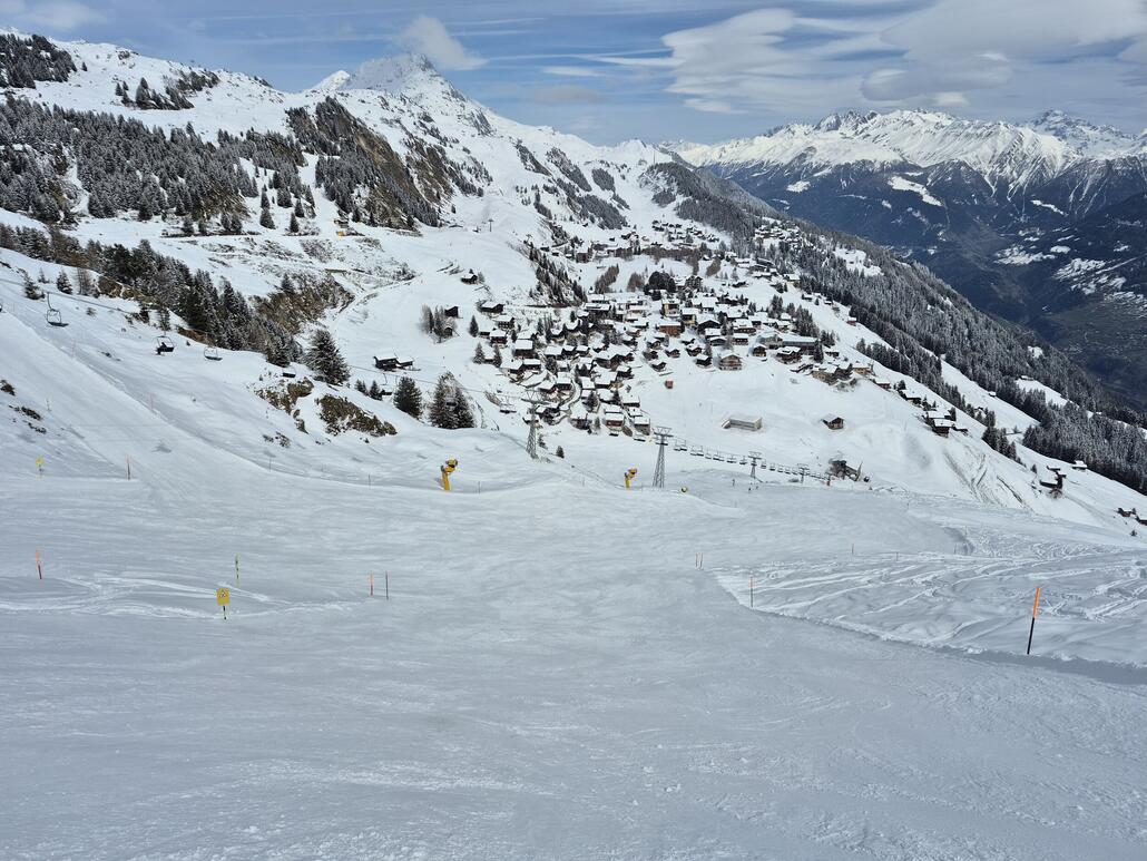 Aber diese Schwarze macht schon Spass. Wie Alles in der AletschArena ein bisschen kurz.