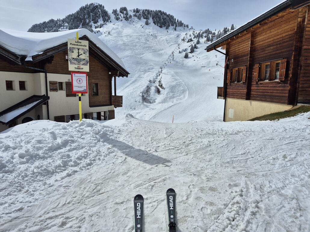 Start in Richtung Riederfurka 4er Sessel