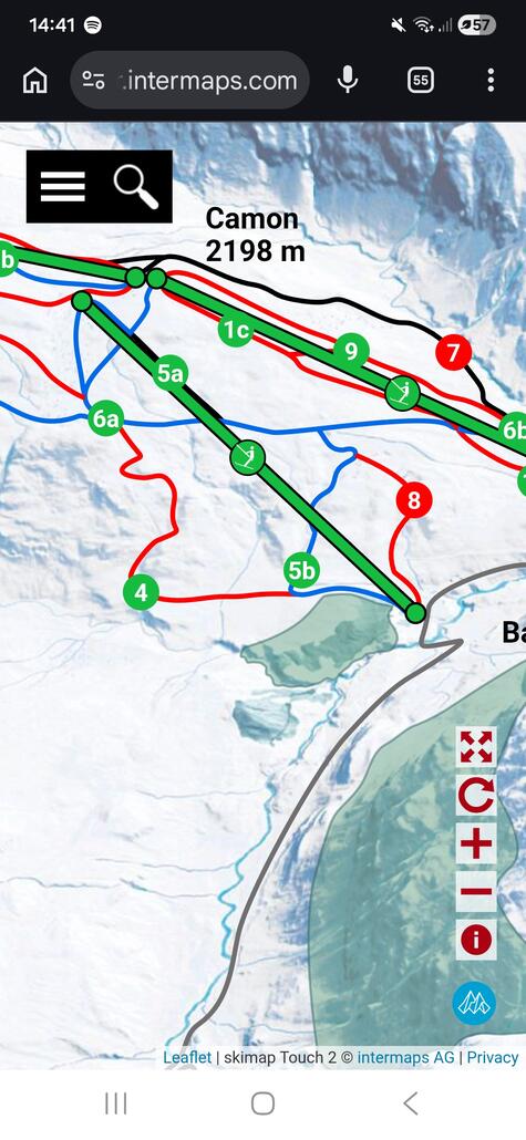 Im Pistenplan sieht es so aus.