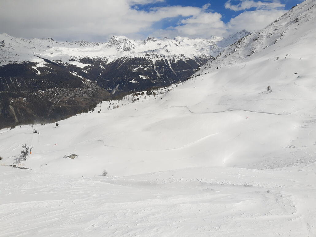 Wie immer um diese Jahreszeit in Vercorin, keiner da.