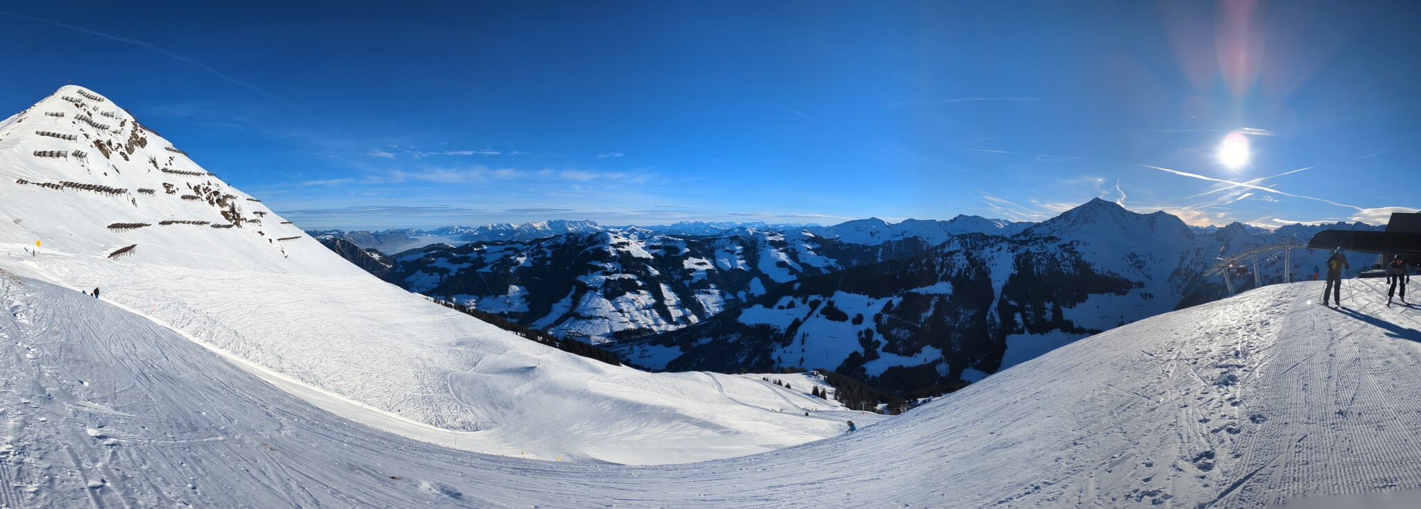 Am höchsten Punkt des Skigebietes