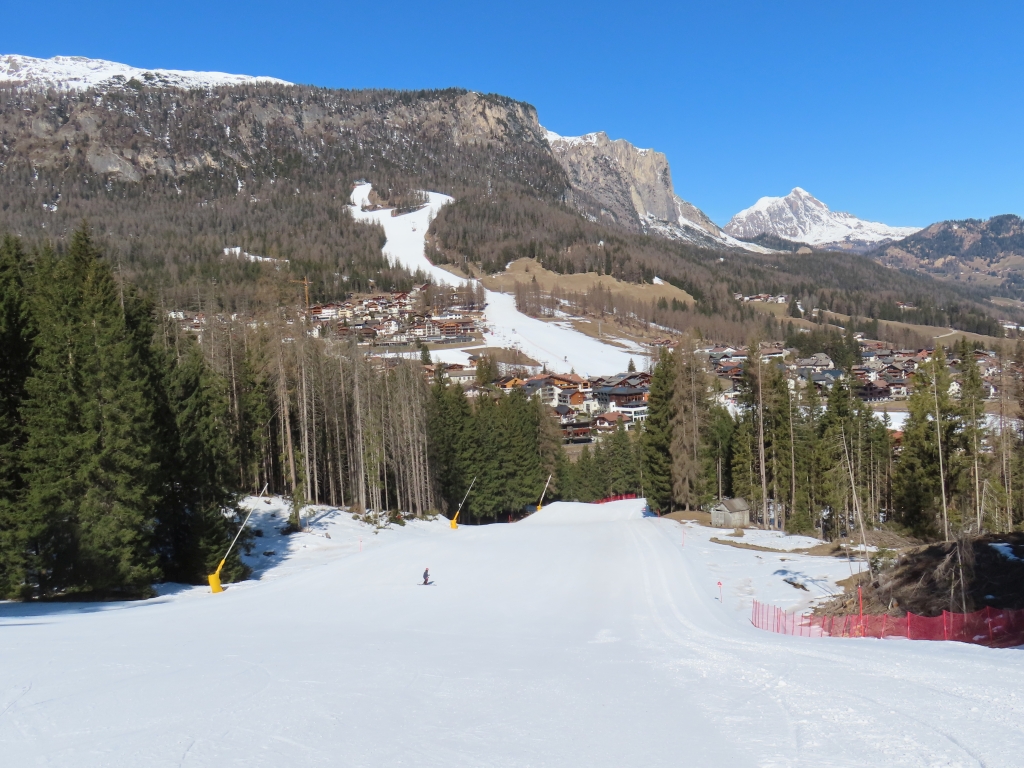 Rote Abfahrt nach La Villa