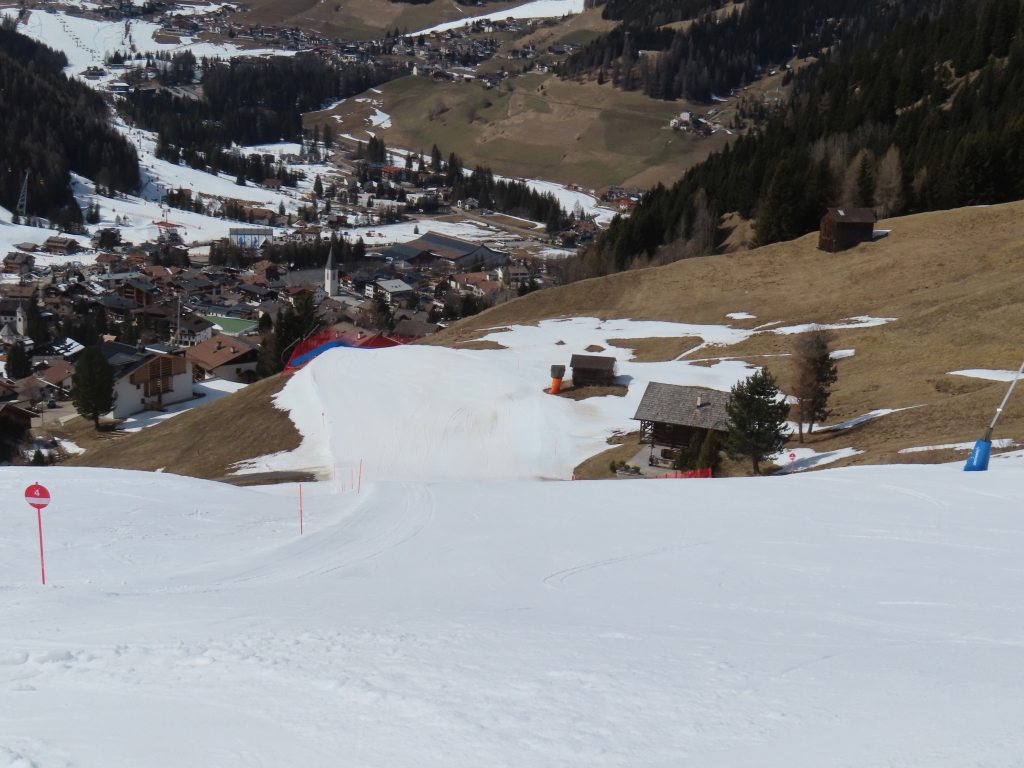 Schlussstück der Piste 4 vom Col Alt nach Corvara