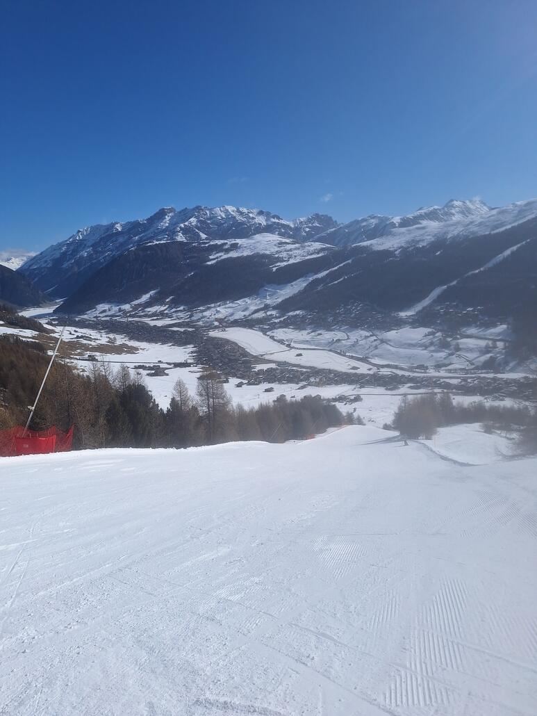 Talabfahrt unterhalb der Sesselbahn Altavista