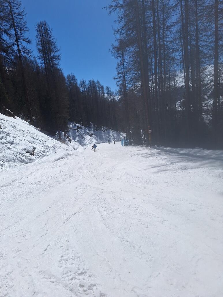 Blaue Talabfahrt Mottolino