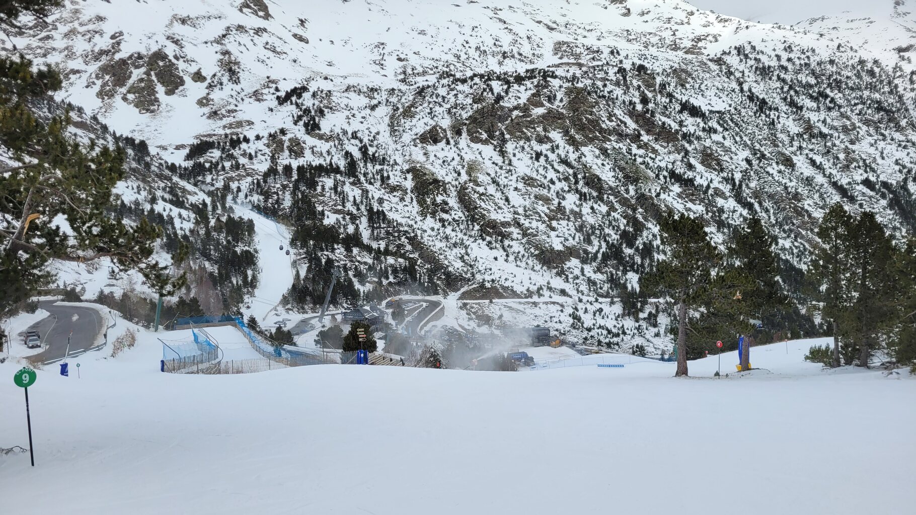 Der untere Bereich wird im Winter geräumt