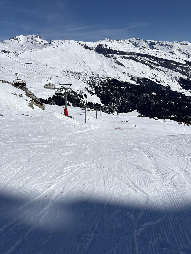 Die Rennpiste am Plaunsessel.