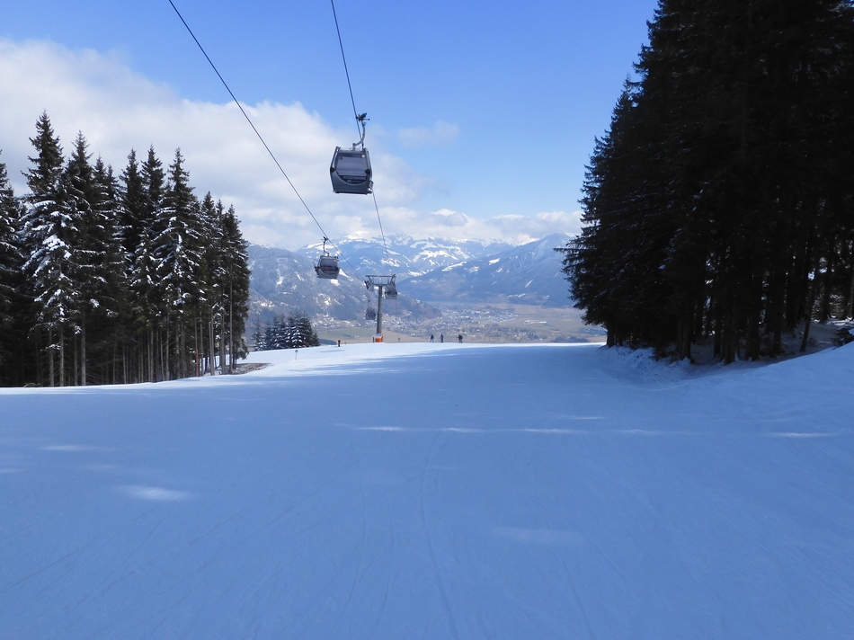 Hier nochmals die Maiskogelbahn, ehe ich mit der 3K onnection zum Gletscher wechsle.