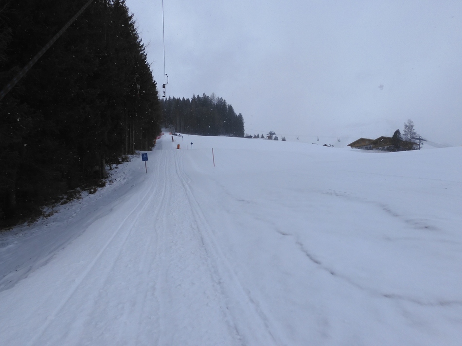Bergfahrt mit dem Tellerlift Kreuzboden