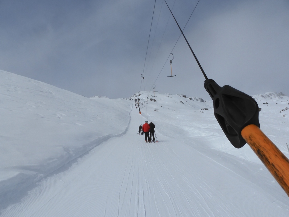 Bergfahrt mit dem Schlosshochalmlift