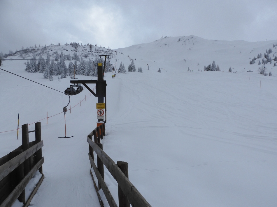 Auch beim Burgstalllift ist die Sicht in Ordnung.