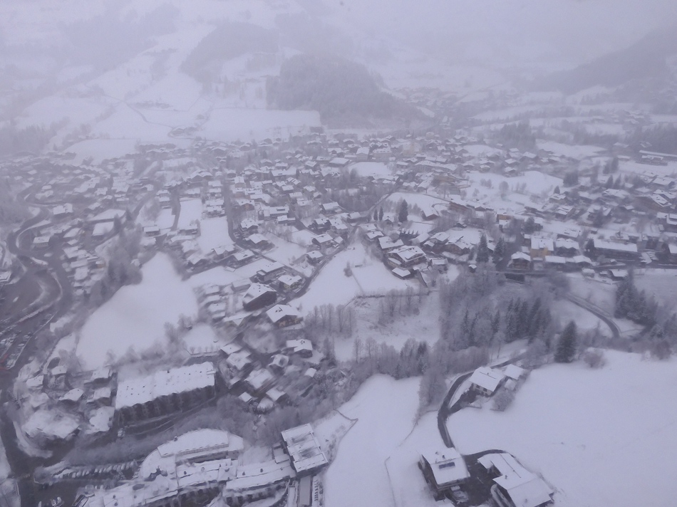 Vom G-Link schaue ich auf Wagrain hinab.
