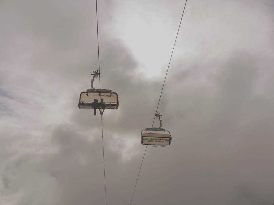 Ich passiere den Absolut Shuttle und sehe dabei tatsächlich ein paar Sonnenstrahlen.