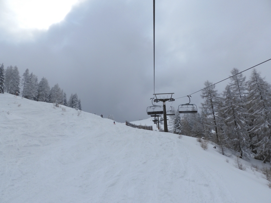 Mir bleibt noch Zeit für eine Fahrt mit der Hirschkogelbahn.