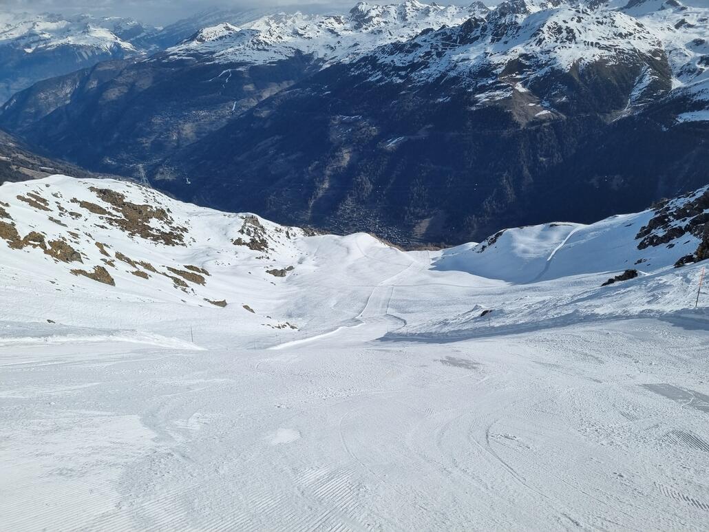 Die Chamois von Zinal nach Grimentz runter musste noch einmal sein.<br />Glücklicherweise genau im richtigen Moment erwischt