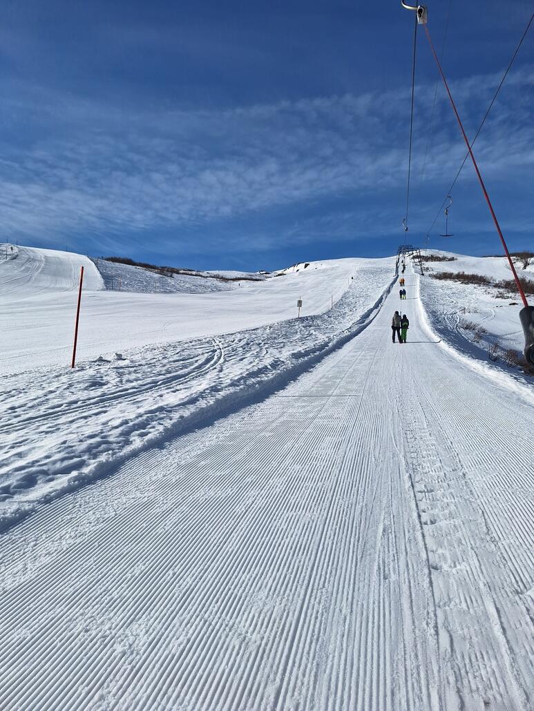 Bergfahrt Skilift Camon