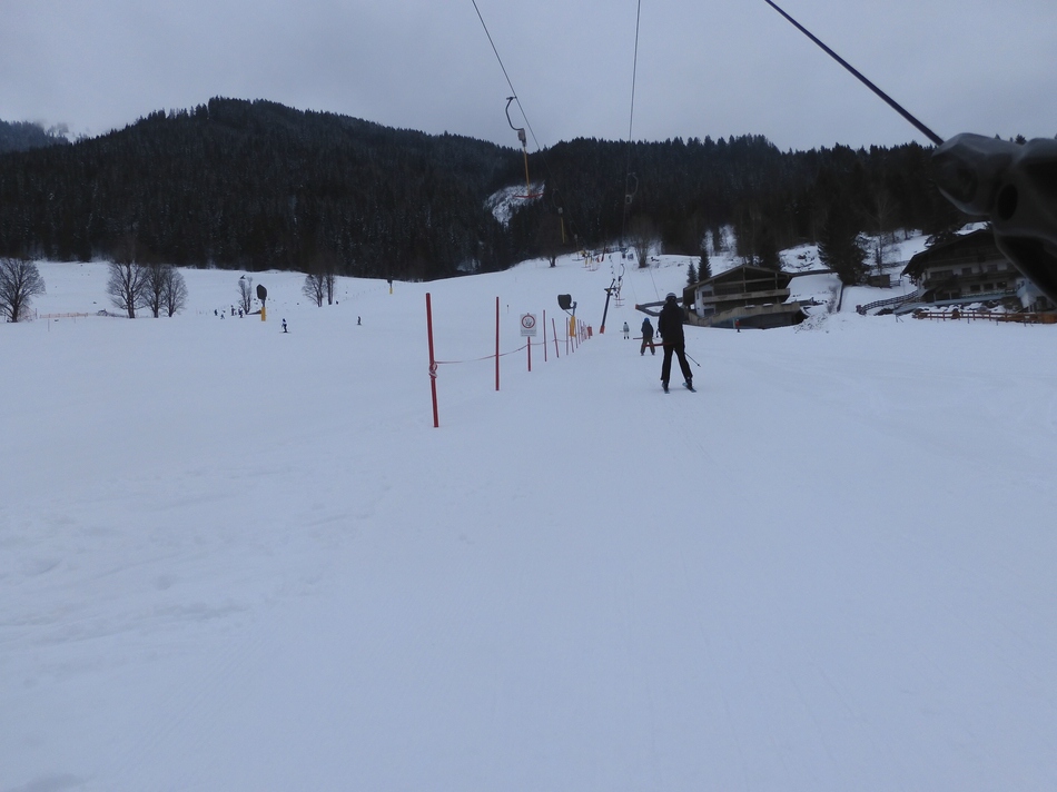 Bergfahrt mit dem Bergfriedlift.