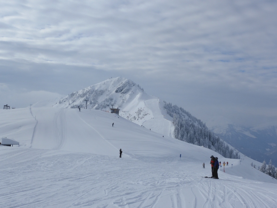 Bei der Bergstation: Blick Richtung Fleiding