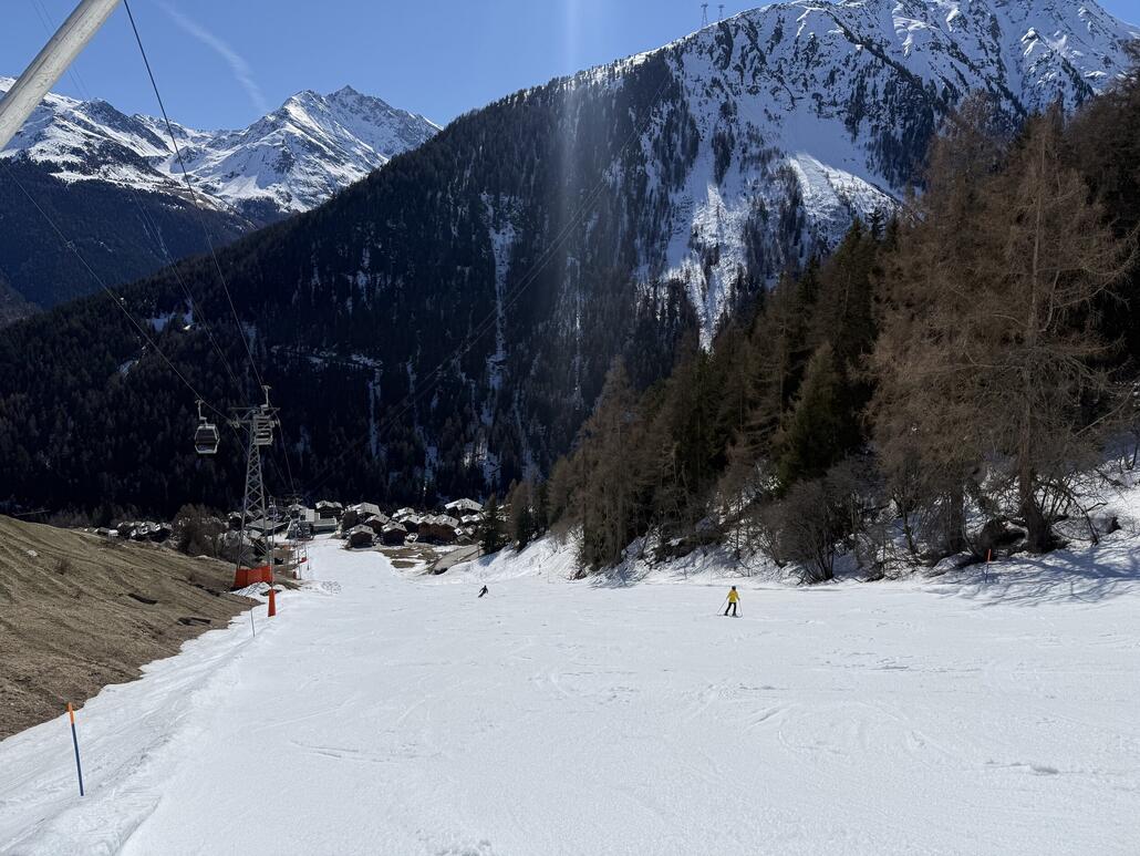 ...der wiederum zur Schlusshang der Talabfahrt führt.