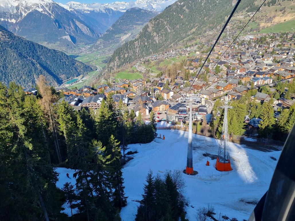 Abfahrt bis Verbier noch recht problemlos möglich