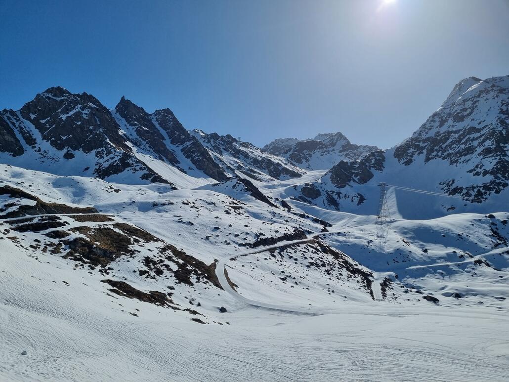 Blick Richtung Gentianes, heute nicht gefahren