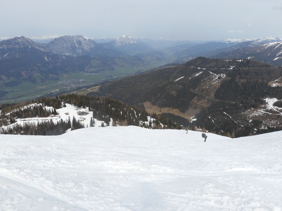 Nochmals auf den Gipfel am Hauser Kaibling. Es folgt nun die Letzte Abfahrt dieser Saison.