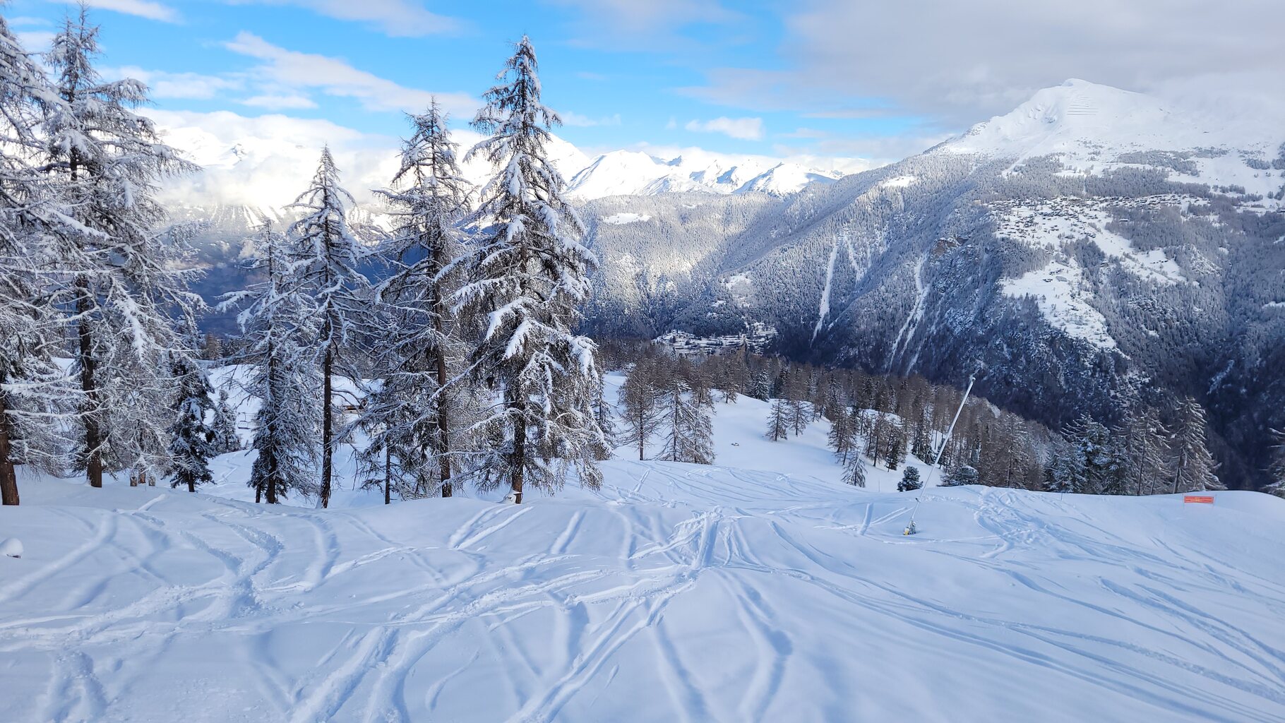 Pulver am Sessellift