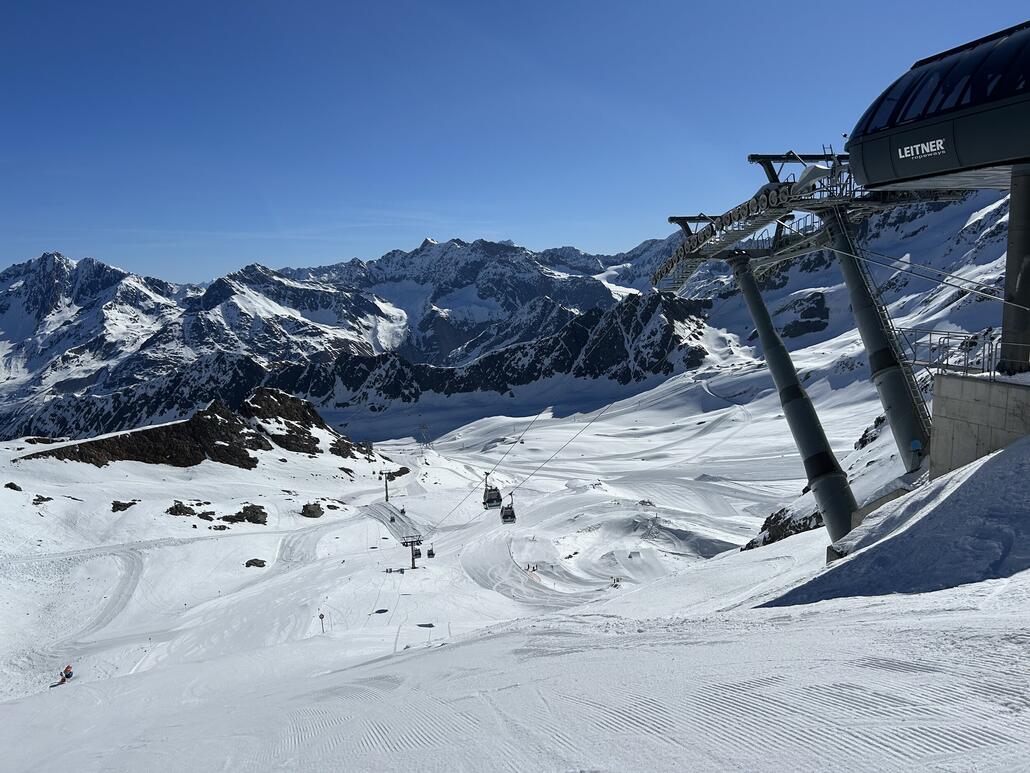Wechsel zur Karlesjochbahn. Anfangs wsrs auch dort perfekt. Später wurde es leicht weich
