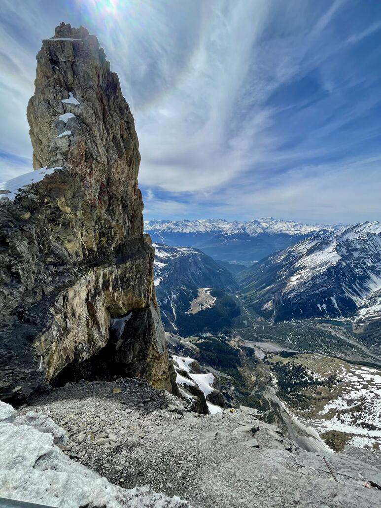 Vor allem auch der Tiefblick beim Beizli.