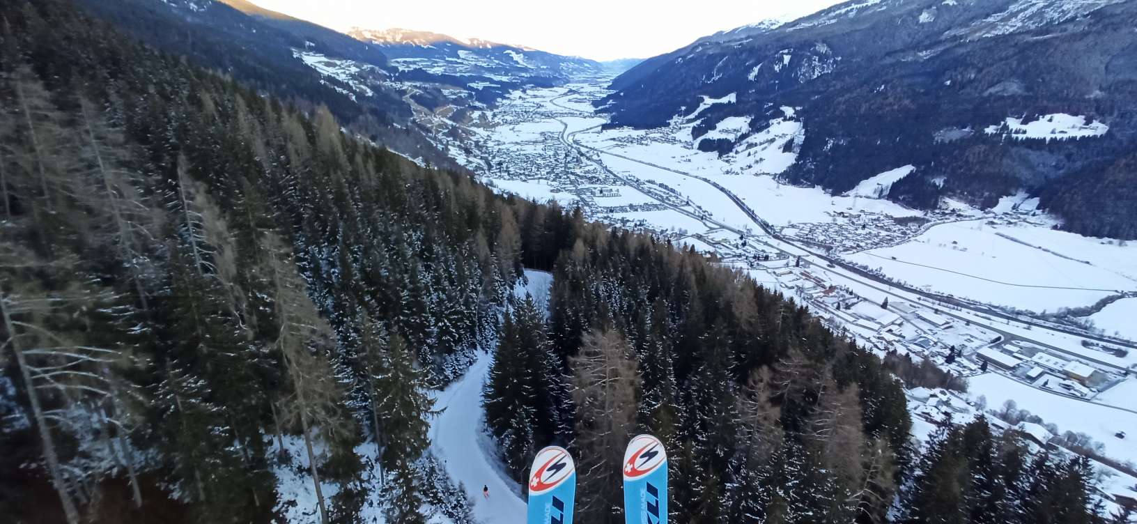 noch ins Tal fliegen