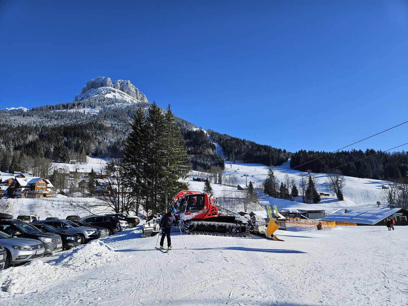 Wetter Traumhaft bei leichten Minusgraden und ohne lästigen Wind.