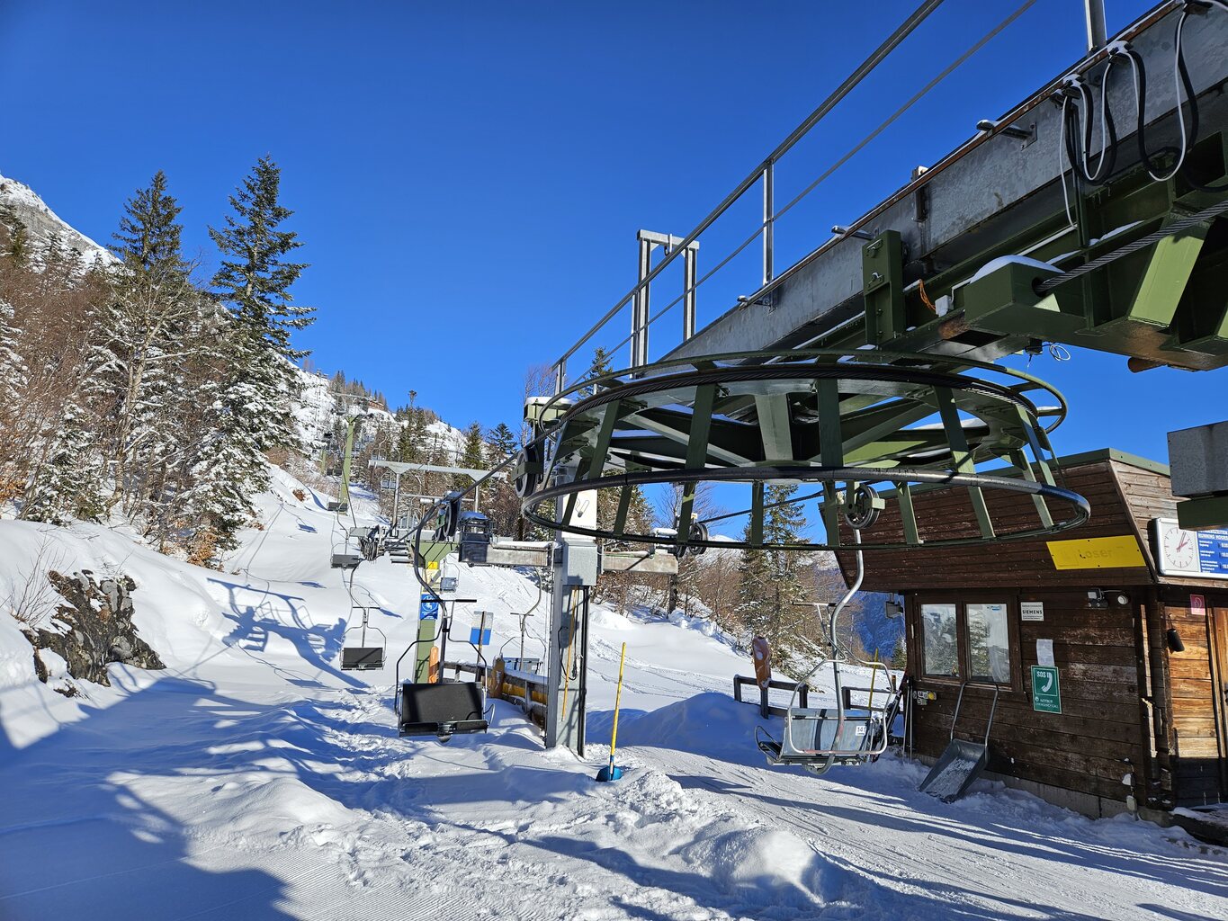 Gleich wie der Loserjet wird auch die DSB abgetragen. Somit die letzte Saison der beiden.