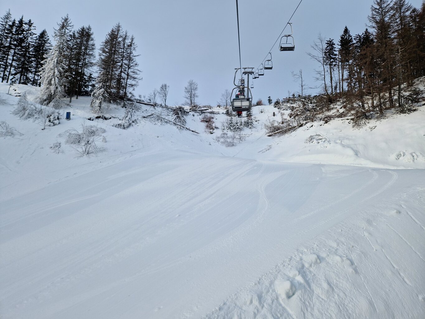 Auffahrt am Sonntag Morgen