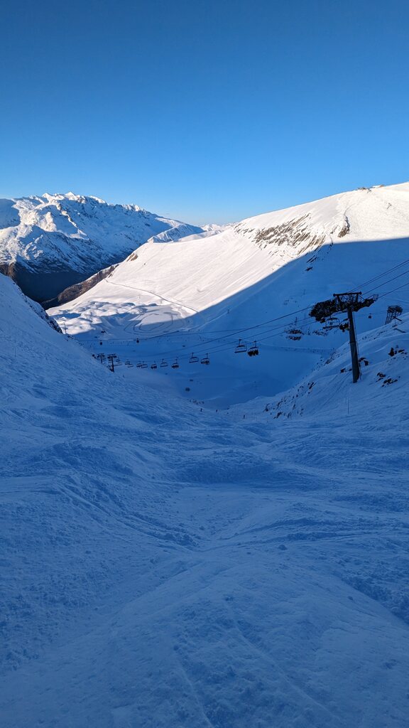 Nochmal eine Challange am Bellecombe Sessel und der schwarzen Buckelpiste, die schön steil ist!