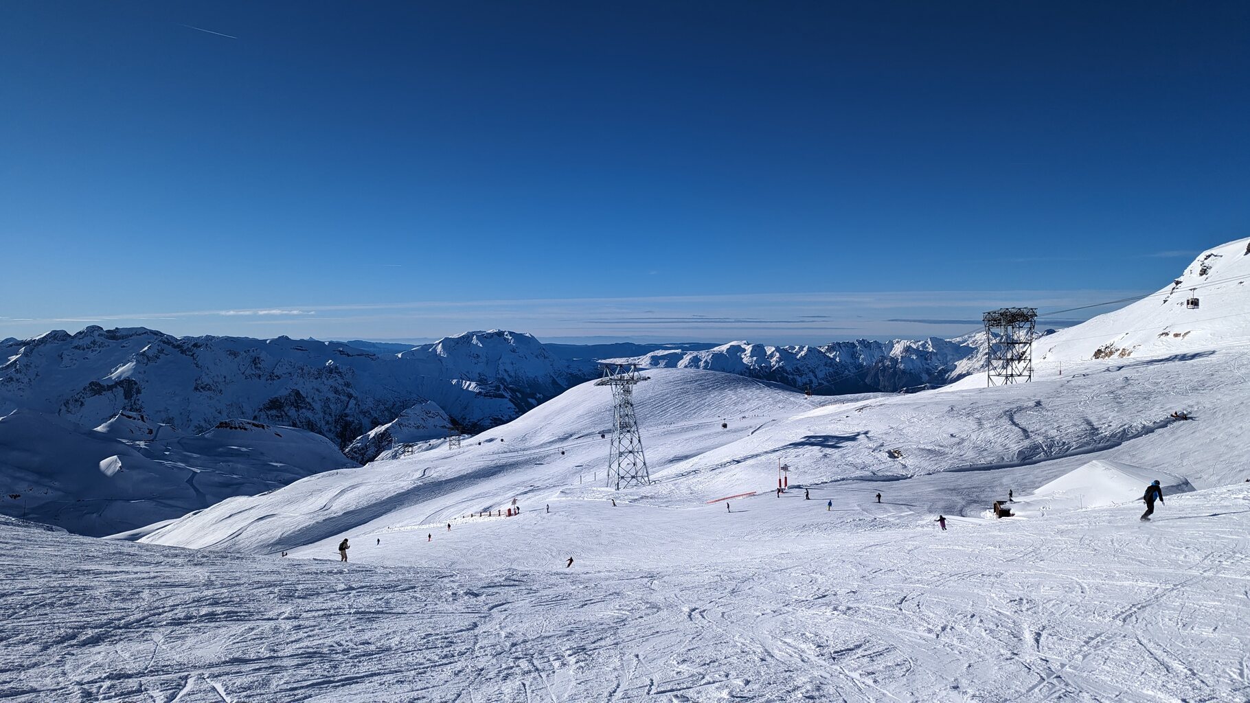 Strecke oben mit fertiger Stütze.