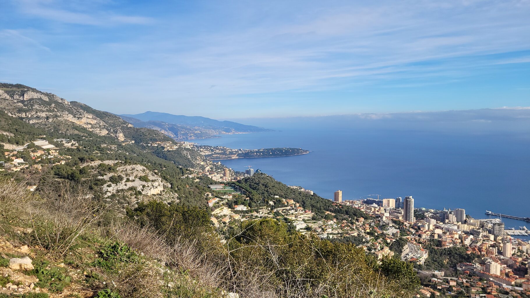 Blick auf Monaco und Cap Martin
