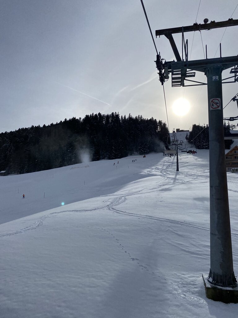 Blick zur Bergstation Oberdorf