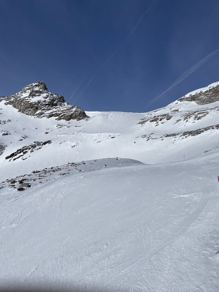 Blick aus dem Lift auf die alte Trassierung