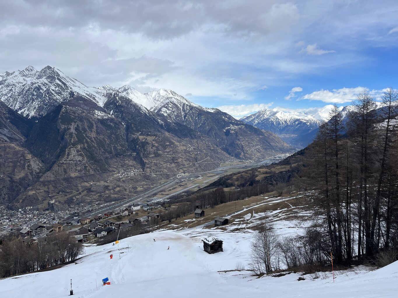 Die letzte Piste zum Dorf Eischoll.