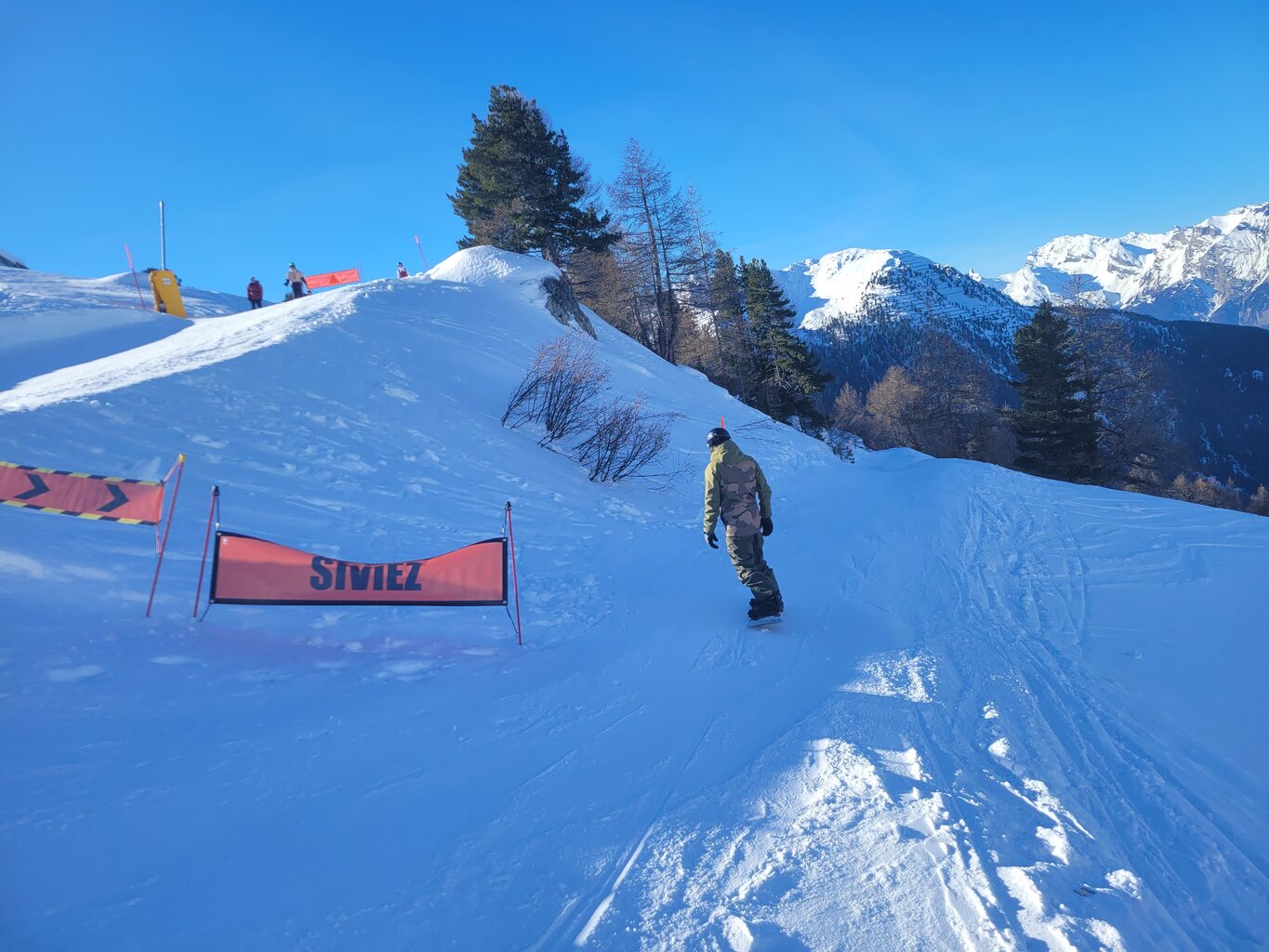Zumindest braucht man für den Rückweg nach Siviez nun den Greppon Blanc nicht mehr, da es nun neu diese Umfahrung gibt
