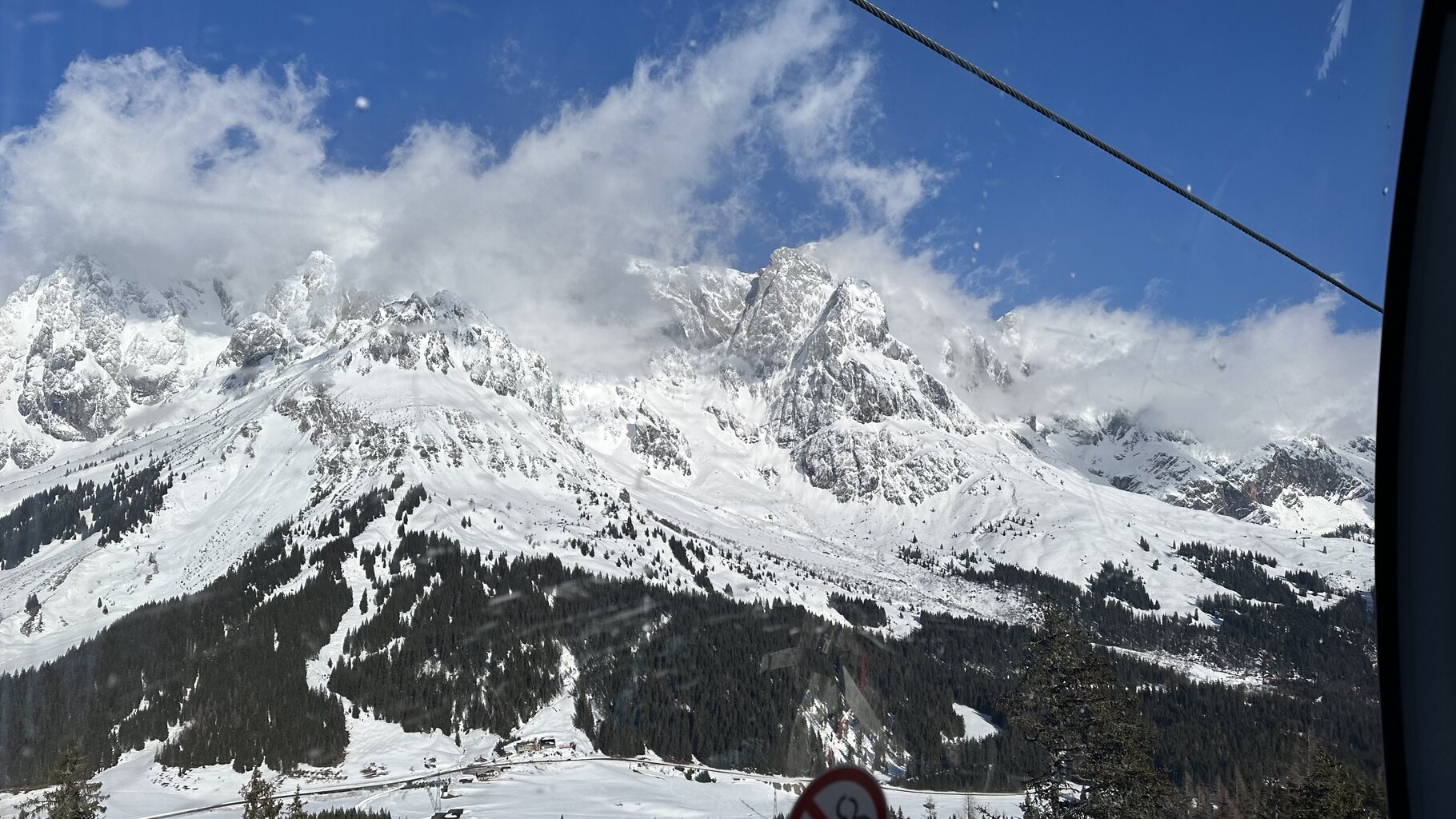 Blick auf den Hochkönig aus dem Kings Cab