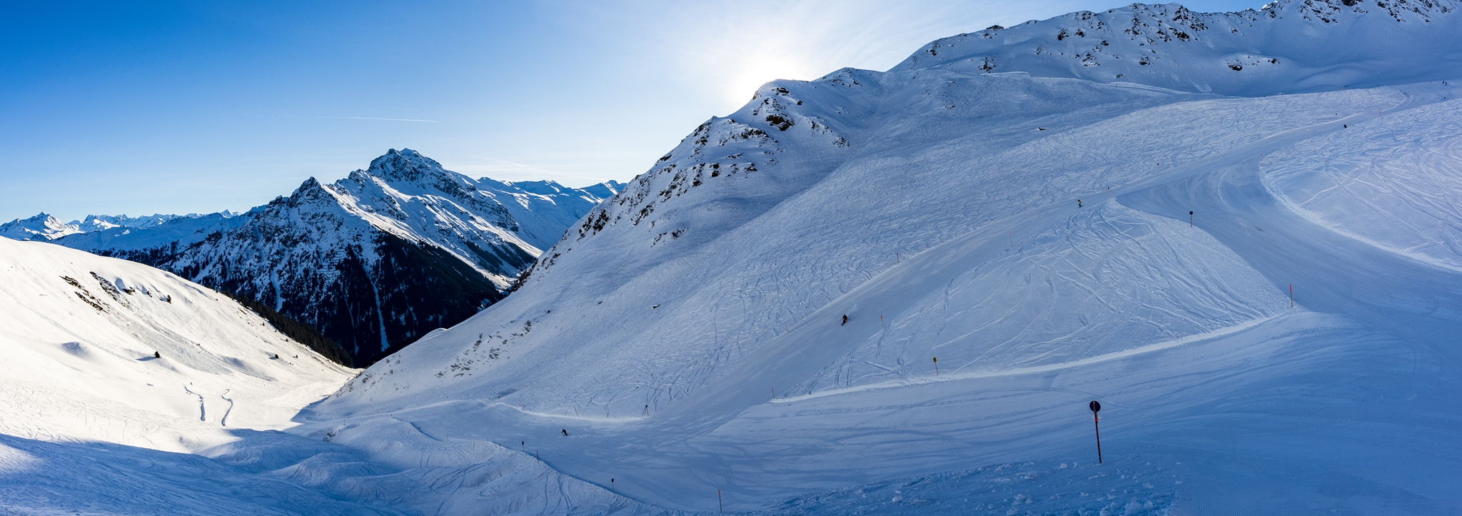 Wir sind eine der ersten auf der Täli und sind direkt begeistert von der Abfahrt.